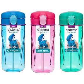 Drikkeflaske Quick Flip (520 ml) - flere varianter - assorteret