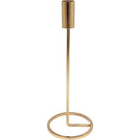 Lysestage metal - guldfarvet