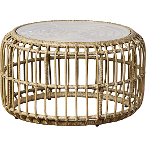 Cordoba loungebord m. glasplade