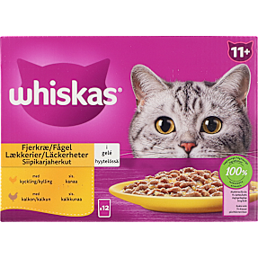 Vådfoder i sovs m. kylling, kalkun og fjerkræ