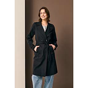 VRS dame trenchcoat str. L - sort