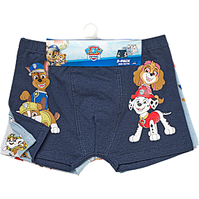 Paw Patrol 3-pak boxershorts str. 86/92 - blå/grå