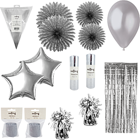 Festpakke - sølvfarvet