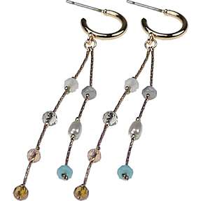 CBYH dame ørering med vedhæng - guldfarvet