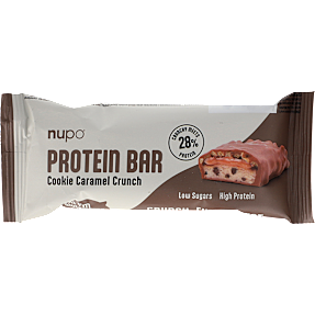 Proteinbar m. cookie- og karamelsmag