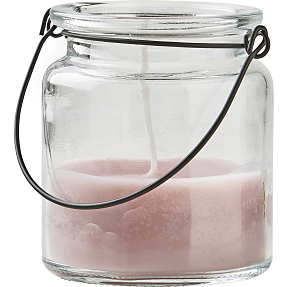 Lys i glas m. hank - rosa