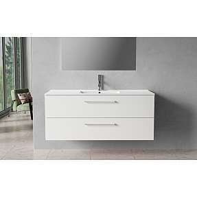 Milano badskab med vask - hvid