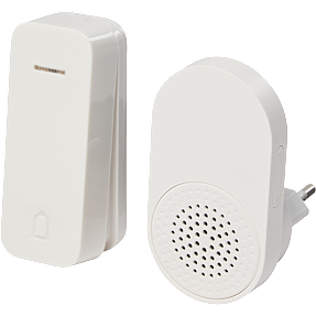 Elworks trådløs plug-in dørklokkesæt - hvid