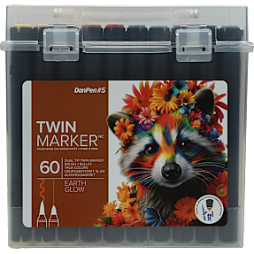 Danpen Twinmarkers earth glow 60 stk