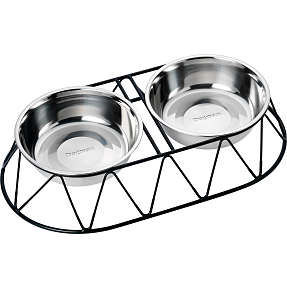 Hundeskål m. stativ str. S