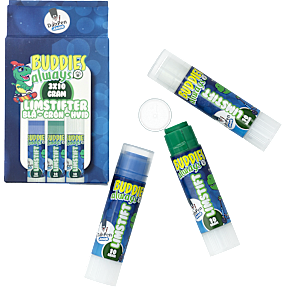 Danpen limstifter 3-pak - blå/grøn/hvid