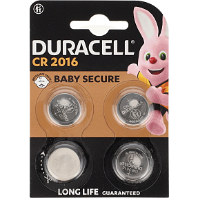 Duracell knapcelle CR 2016 batterier 4-pak