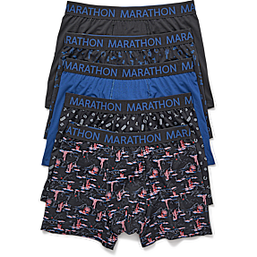 Marathon herre 5-pak tights str. XL - multifarvet
