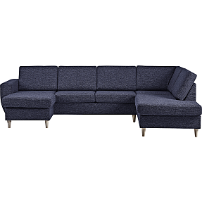 Rom Nordic venstrevendt U-sofa - navy