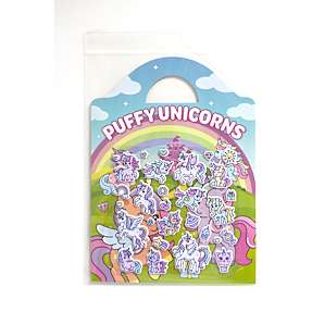 Puffy Stickers landskab - Unicorn