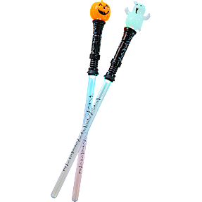 Halloween lyssværd L: 70 cm - flere varianter - assorteret