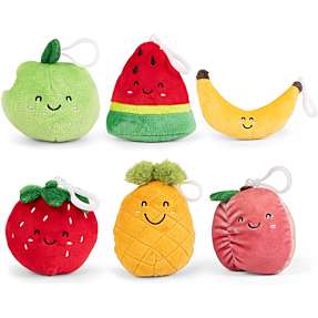 Scoop plysnøgleringe - frugt - flere varianter - assorteret