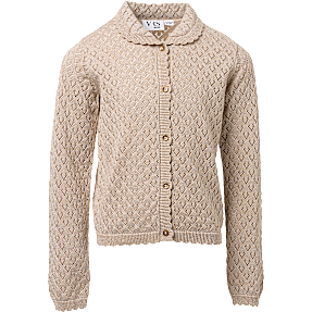 VRS børne cardigan str. 122/128 - beige