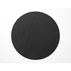 Dækkeserviet i læderlook - sort