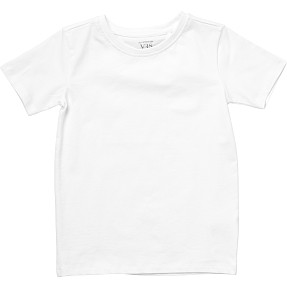 VRS børne T-shirt str. 122/128 - hvid