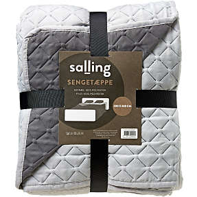 Salling sengetæppe 200x240 cm - grå
