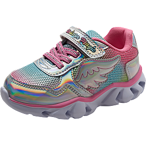 Børne lyssko str. 27 - sølvfarvet