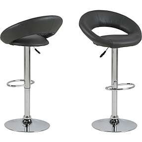 Plump barstol - grå