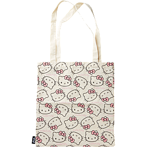Hello Kitty canvas net - hvid