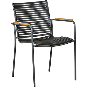 Mood compact stol - sort/teak