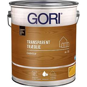 Gori 111 transparent træolie cedertræ 5 liter