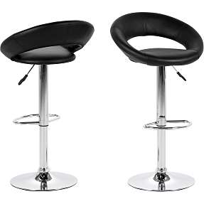 Plump barstol - sort