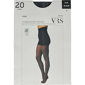 VRS dame strømpebukser str. L/XL - sort
