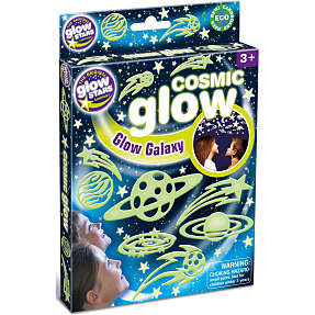 Brainstorm selvlysende klistermærker - galakse-former