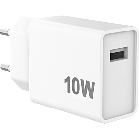 Sinox 220V USB-A oplader 10W - hvid