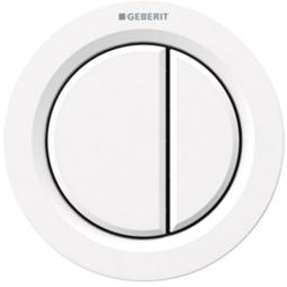GEBERIT tryk Omega01 pneumatisk til dobbel skyl betjening på møbel alphin Hvid