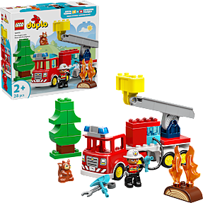 LEGO DUPLO By Brandbil med slange og brandmand 10473