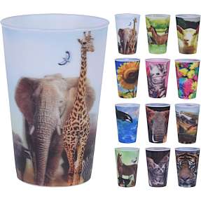 Krus m. 3D print – flere varianter – assorteret