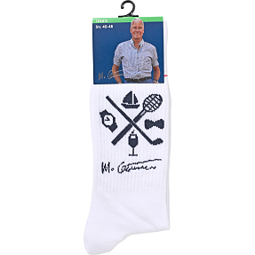 Mads Christensen herre strømper str. onesize - hvid