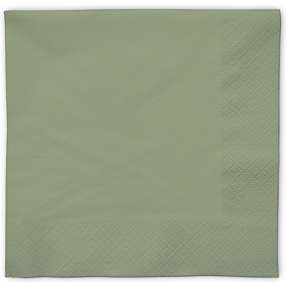 Ensfarvede servietter 40x40 cm 50-pak - grøn