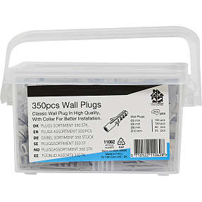 HomeFixer sortimentsæske rawl-plugs 350 stk