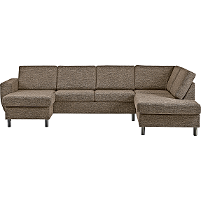 Rom Nordic venstrevendt U-sofa - taupe