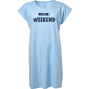 VRS dame natkjole str. onesize - blå