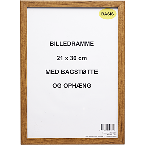 Ramme i egetræslook - 21x30 cm