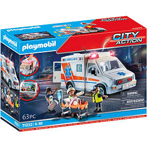 Playmobil ambulance i amerikansk stil 71232
