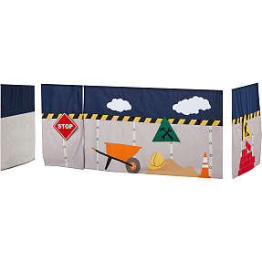 Hoppekids Construction forhæng til halvhøj- og køjeseng 90x200 cm