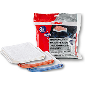 Sonax microfiberklude 3 stk.
