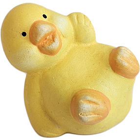 Påskefigur kylling 5,5 cm  - flere varianter - assorteret