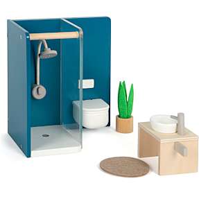 Dukkebadeværelse til dukkehus