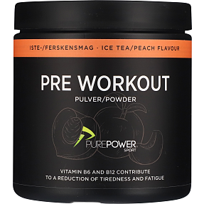Pre workout m. Iste-/Ferskensmag