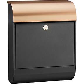 ME-FA postkasse model Pearl 872 - sort/kobber